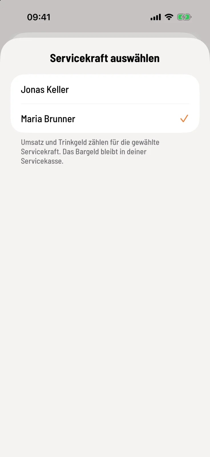 Kollegin wählen