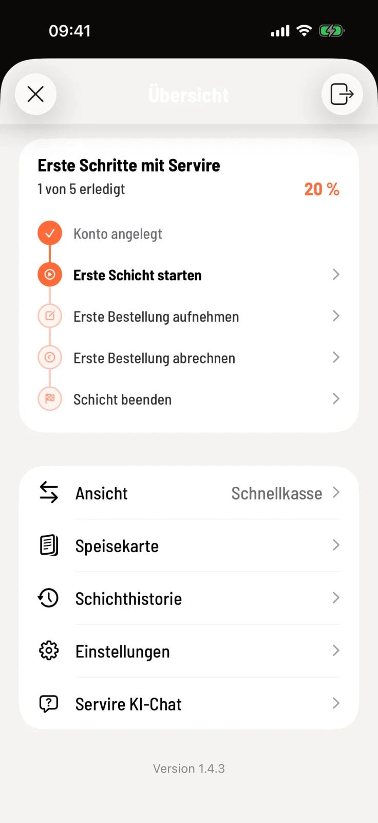 Übersicht öffnen