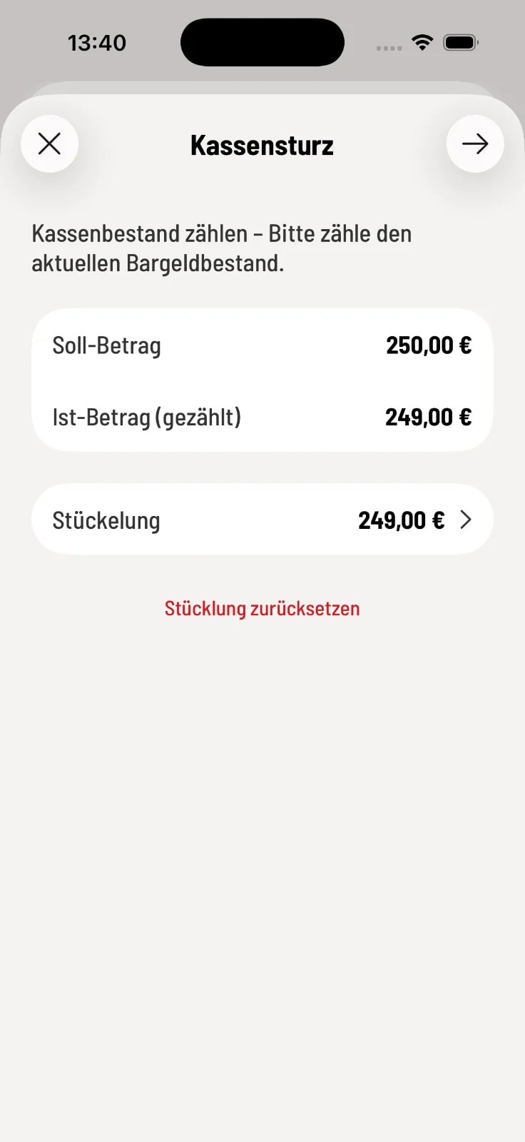 Fertig!