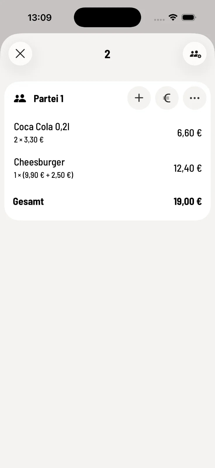 View order